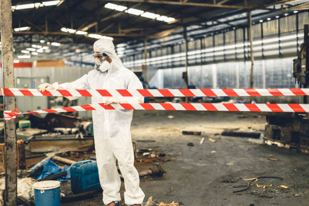 Professional Drug Lab Cleanup technician working in Romney, IN
